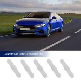 ECSiNG 10 Stück 4mm Universal Auto Scheibenwaschanlage Wischerschlauchanschluss 2 Wege I Typ Windschutzscheibenwischer Adapter Weiß