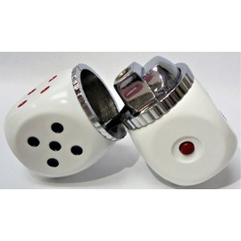 5 Eclipse One Way Mirror Magic Dice Novelty Lighters,Child Resistant, Refillable Butane Lighter 1654-5