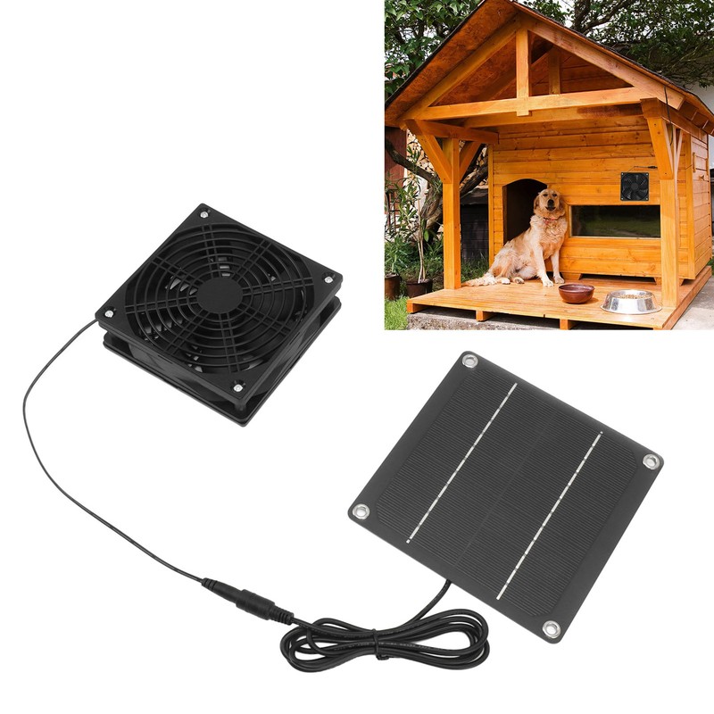 Solar Panel Fan Kit Monocrystalline Silicon 2200RPM Solar Exhaust Fan