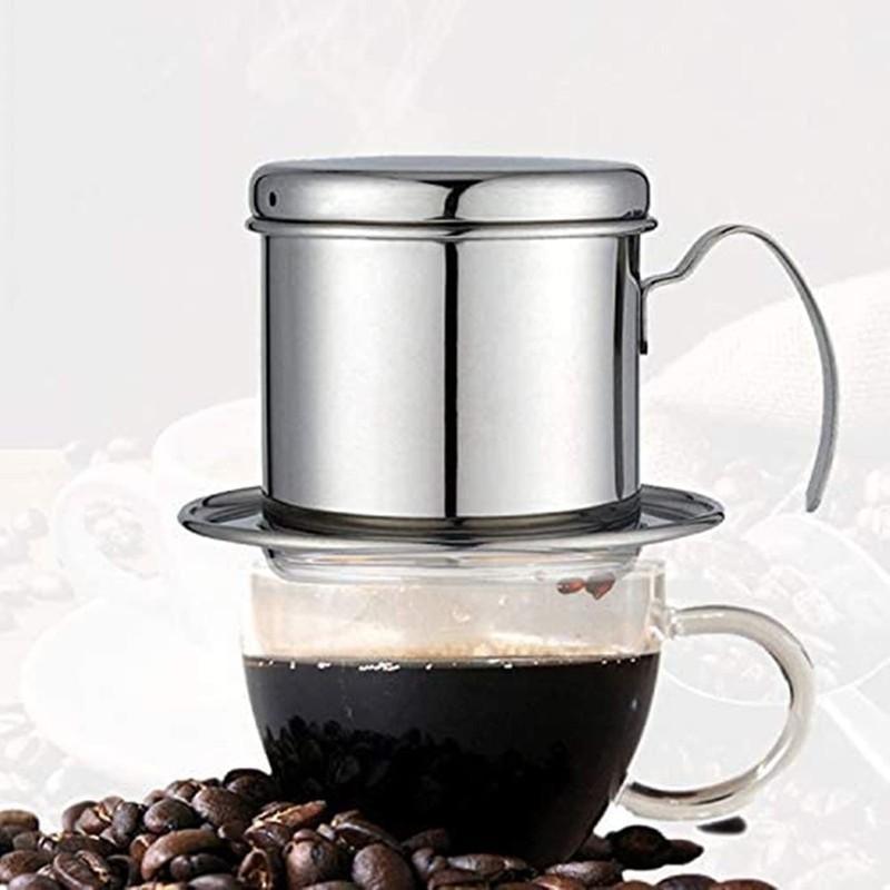 YYYFEI Vietnamese Coffee Filter Press, Portable Vietnamese Coffee Filter Stainless