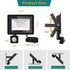 treoir LED Outdoor Spotlight with Motion Sensor 30 W, Super
