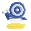 Fjquamitix Vegetable Peeler Snail Shape Design with Ceramic Blade Non-Slip