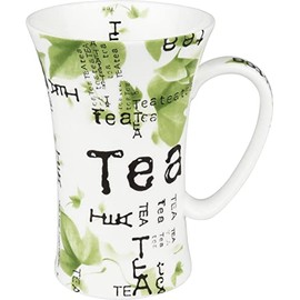 Könitz Mega-Tasse Tea Collage, Porzellan, grün, 11.1x11.1x15 cm