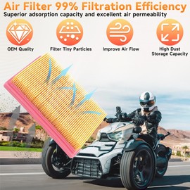 AP8104329 Air Filter for CAN-AM(BRP) Ryker 600 900 Rally Edition,1 PCS