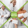 NatureMark 10 Bath Gloves, White, Pack of 10-15 x 21
