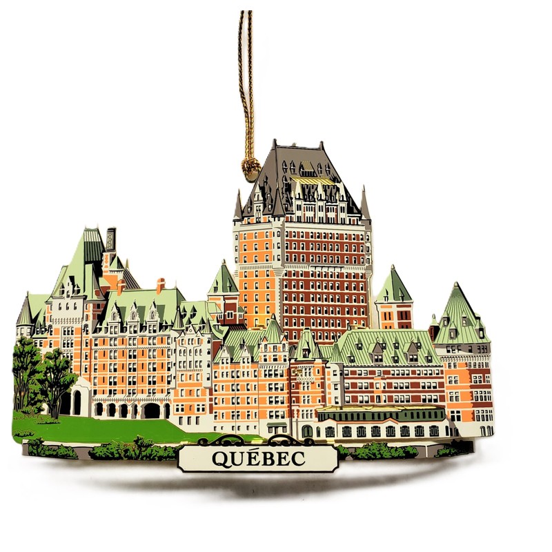 Quebec Canada Ornament Brass Chateau Frontenac