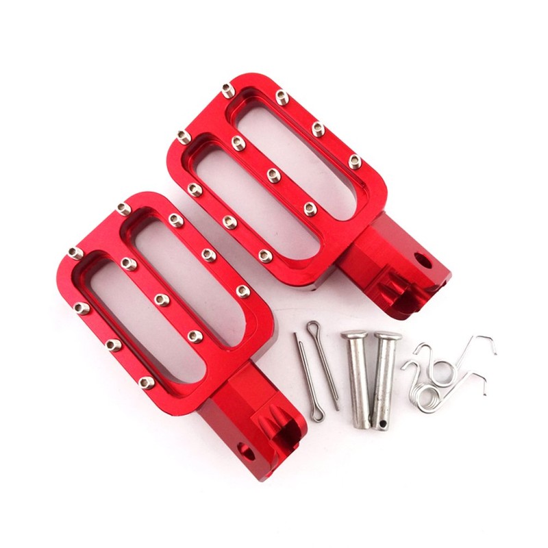 XLJOY Red Footpegs Foot Rest Pegs for KLX110 XR50 CRF50