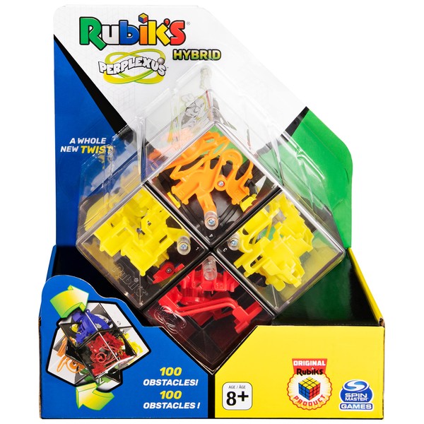 Rubik’s Perplexus Hybrid 2 x 2, Challenging Puzzle Maze Skill Game, for Adults and Kids Ages 8 and Up
