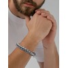 Mens Stainless Steel Franco Chain Bracelet 10MM Link Bracelets, Fold