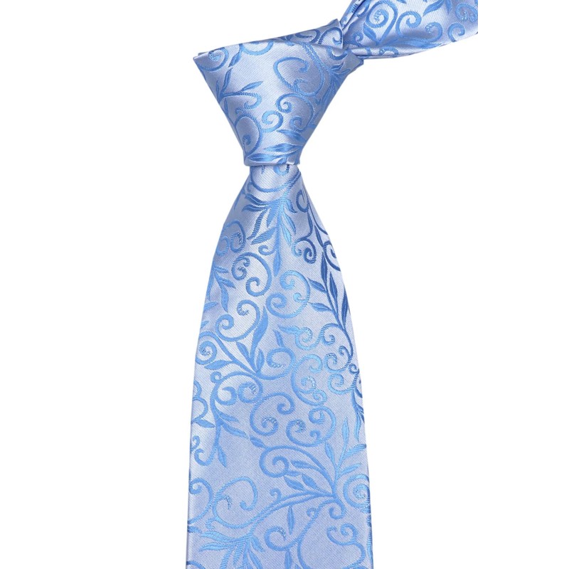 Elfeves - Corbata de boda con diseño floral pequeño para