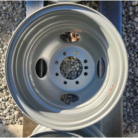 16" Steel Dual Wheel 8 Lug - 4.77" Center Hole diameter - GRAY