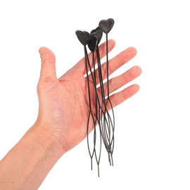 Beavorty Elegant Heart Shaped Hair Beader Tool 20pcs Ponytail Styling Maker Hair Ponytail Loop Braiding Tools Styling Accessories