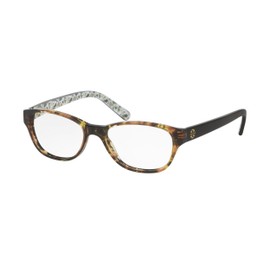 Tory Burch TY2031 Eyeglass Frames 3154-49 - Yellow Tort/black Batik TY2031-3154-49