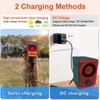 WONFAST Solar Sound Alarm Strobe Light Motion Detector,Gunshot & Dog