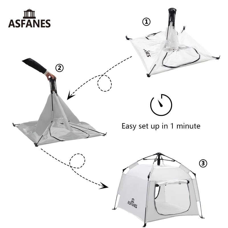 ASFANES Outdoor Waterproof Pet Automatic Camping Tent, Pop up Cave