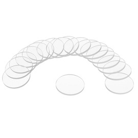 uxcell 18pcs Watch Crystal Glass Lens, 16.5mm Flat Round Glasses Watch Face Crystals Len Replacement Parts for Watchmaker Repair, Clear