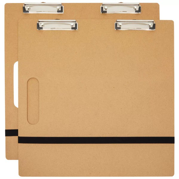 Bright Creations 2x Artist Sketch Tote Board Wood with Clip
