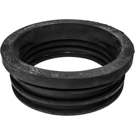 DEKS J-Tite Service Weight Soil Gasket - 4"", Black