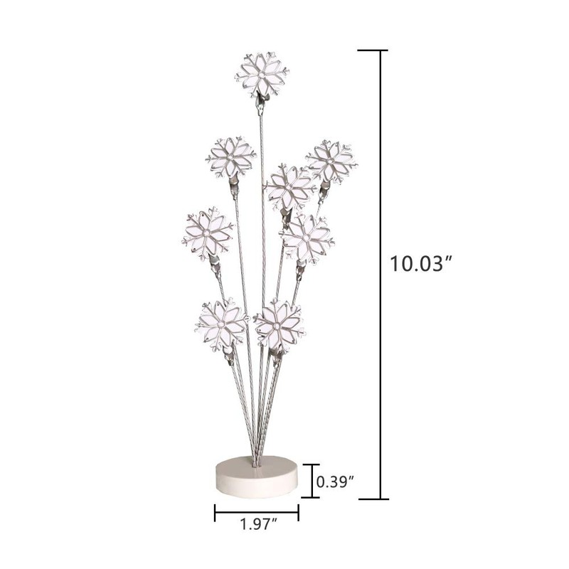 8-Branch Family Tree Picture Frame Holder, Card Photo Clips Holder