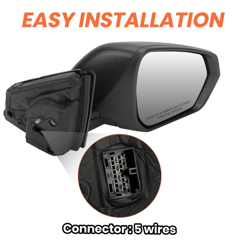 MOFOAP Right Passenger Side Mirror Compatible With 2018 2019 2020