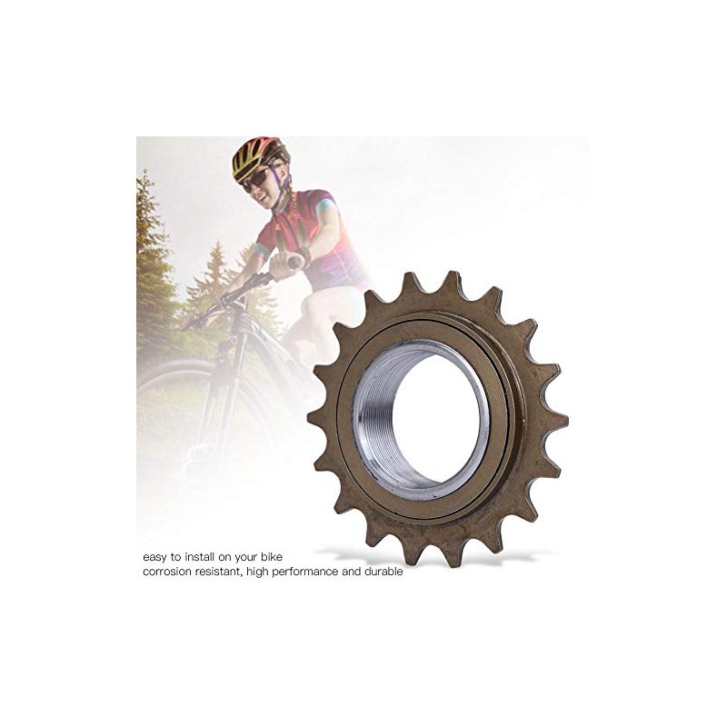 Single Speed Freewheel Sprocket, 18T Bicycle Freewheel Single Speed Sprocket