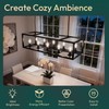 ALAMPEVER 6 Pack Chandelier Light Bulbs 60W Equivalent, E26 Edison