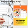 1320PCS Color Coding Labels (15 Sheets) - 3/4 Inch White