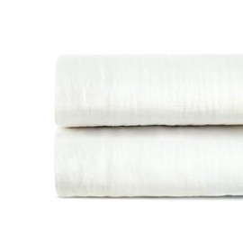 Cotton Organics Muslin Swaddle Blanket, Extra Soft and Hypoallergenic Organic Cotton, Gift Box (Natural White)