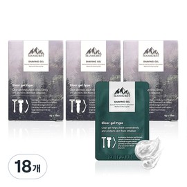 Manhurst Shaving Gel Portable Pouch 10p, 40g, 18 pcs / 맨허스트 쉐이빙젤 휴대용 파우치 10p, 40g, 18개