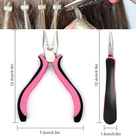 Hair Extension Pliers,Nano Beads Hair Extensions Kit,for Micro Nano Ring Hair Extensions,Opening and Removal