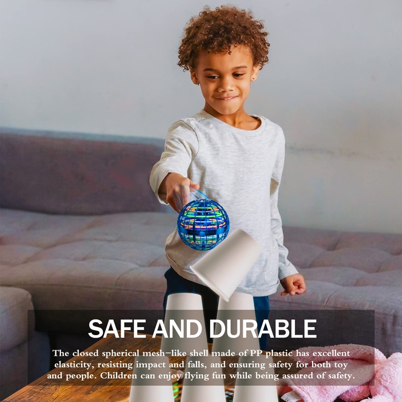 Ivtivfu Flying Orb Ball (Blue), Flying Ball Toys, Hover Ball