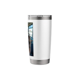 Black Haired Girl on Bus in Inviting Blue Bikini Stainless Steel Insulated Tumbler