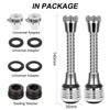 VIPMOON 2 Pack Faucet Aerators Extender, 360 ° Rotatable Anti-Splash