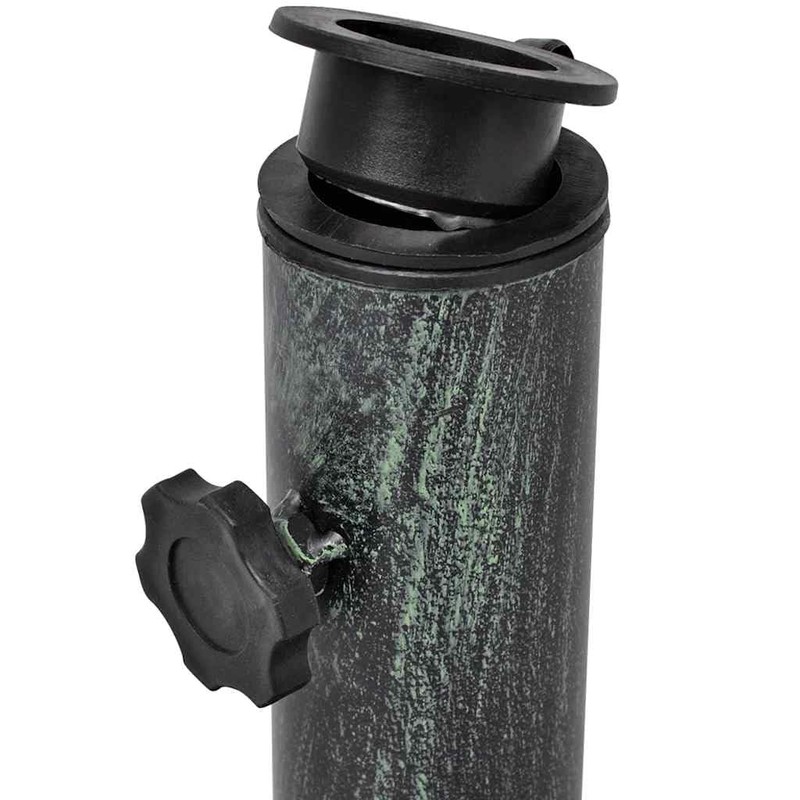 vidaXL 26.5lb Round Umbrella Base for Outdoor, Deck, Patio Parasol