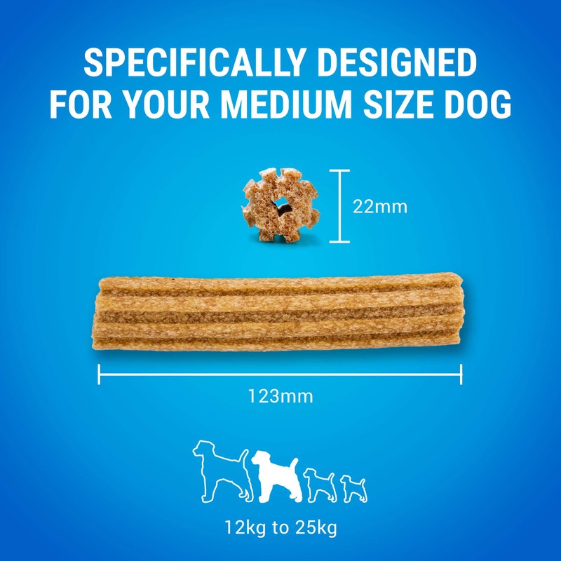 DENTALIFE Medium Dental Chicken Dog Chews 15 Sticks