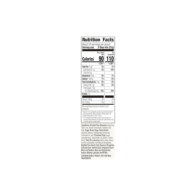 Betty Crocker Soft Baked Cookie Mix, Peanut Butter Chocolate Chip,