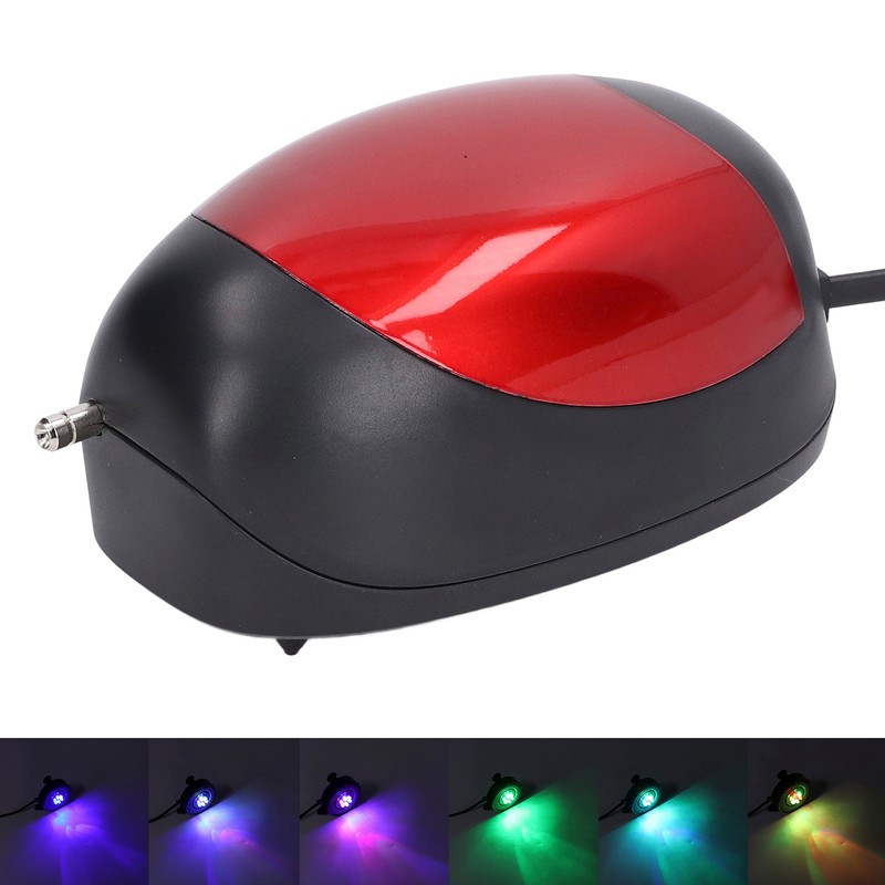 Portable Aquarium Air Pump Quiet Waterproof LED Light Fish Tank