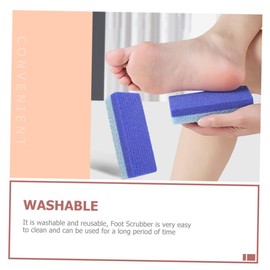 Baluue 3pcs Pedicure Stone Pedicure for Care Foot Peel Callus from Professional Coarse Sandpaper File Cracked Remover Heel White Therapeutic Calloused Cleansing Feet Scrubber