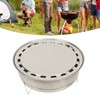 Portable Round Barbecue Charcoal Grill Multifunctional Compact Charcoal Stove for