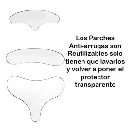 Parches Antiarrugas Reutilizables Silicona Rostro Hipoalergénico Pack 3