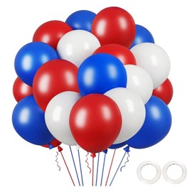 LOJAYUVE Juneteenth Day Latex Balloons with Ribbons, 45 Pack (12 Inch) in Black White Yellow Red Green, Perfect for Juneteenth Decorations, Reggae Party, and Rasta Party