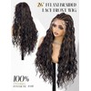 quickwig Braided Curly Wig for Black Women 13x6 Handmade Cornrow