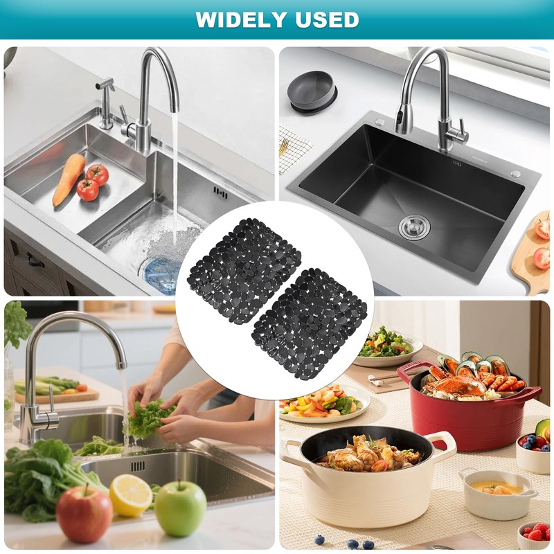 2 Pack Sink Protector Mat 40 * 30cm Kitchen Sink