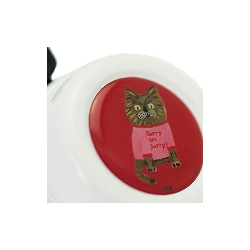 Liix Bicycle Bell Colour Bell, Sorry Not Sorry White, LiixBell