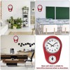 Kitchen Timer Clock, Round Wall Clock Silent Non-Ticking Retro Wall