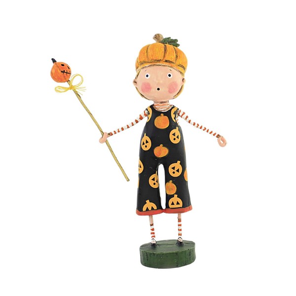 Lori Mitchell Pumpkin Patches, 7.0", Polyresin, Halloween Figurine, Holiday Figurines,