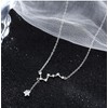 SJDOFU 925 Sterling Silver Necklace for Women Silver Star Pendant