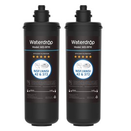 Waterdrop RF10 Replacement Filter Cartridge for 10UA/10UB Under Sink Water Filter, Reduces PFAS, PFOA/PFOS, Lead, Chlorine, Bad Taste & Odor, NSF/ANSI 42 Certified, 11K Gallons High Capacity, 2 PACK