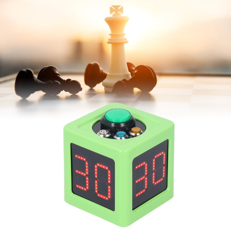 Cube Timer 1.4in 4 Sided Digital Shot Countdown Stopwatch for
