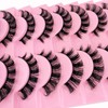 10 Pairs of 3D False Eyelashes Russian False Eyelashes Natural